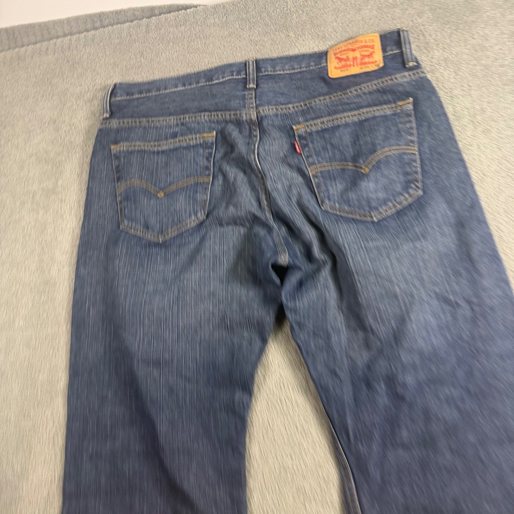 Levis 569 Loose Straight Jeans Mens 36x32 Blue Medium Wash Denim Pants